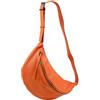 SH Leder Fania G697 - Borsa da donna in vera pelle a tracolla, unisex, per festival, viaggi, taglia media, 37 x 21 cm, Colore: arancione., Grande