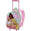Karactermania Barbie Pets-Zainetto 3D con Ruote Piccolo, Rosa, 26 x 34 cm, Capacità 7 L