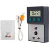 FACULX Tester digitale di temperatura del saldatore con MAX HOLD, spegnimento automatico, display C/F per punte 191AD, include sensori da 0,2 mm e sonda di tipo K