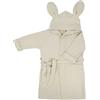 Bamboom Waffle Accappatoio con Orecchie 2-4 Anni in Spugna di Bambù - Sea Breeze
