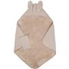 Bamboom Asciugamano Neonato con Orecchie e Guanto 75 x 75 cm - Mocha Sand