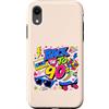 Funny Nineties 90s Costume Party Back to Custodia per iPhone XR Nastro a cassetta Boombox Roller Skate Cube vintage anni '90