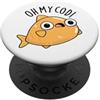 Punny Bone Oh My Cod Divertente Pesce Pun PopSockets PopGrip Adesivo