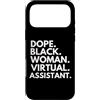 Dope Virtual Assistant Career Culture Custodia per iPhone 17 Pro Max Dope Black Woman Assistente virtuale Black History Month Pride