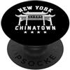 NYC Chinatown Apparel Chinatown New York Manhattan Cinese NYC 212 917 Dragon NY PopSockets PopGrip Adesivo