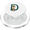 Timowo Studio Giraffa Diploma Lettera D Alfabeto Animale PopSockets PopGrip per MagSafe