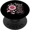 Spirit Led Creations Benedetto da Dio amato da Gesù guidato dalla fede spirituale PopSockets PopGrip Adesivo