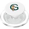 Timowo Studio Giraffa Diploma Lettera G Alfabeto Animale PopSockets PopGrip per MagSafe