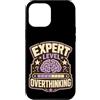 Jimbeels Custodia per iPhone 12 Pro Max Expert Level Overthinking Umorismo agenda