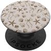 Summer Coastal Seashell And Bows Summer Beachy Seashell Cute Beige Fiocchi Costiera PopSockets PopGrip Adesivo