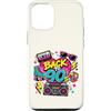 Funny Nineties 90s Costume Party Back to Custodia per iPhone 12/12 Pro Back to 90s Nostalgia Roller Skate Boombox Cassette anni Novanta