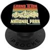 Grand Teton National Park State Of Wyomi Grand Teton National Park Wyoming USA Vintage PopSockets PopGrip Adesivo