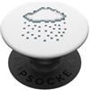 Fun Designs Pixel Rain Cloud Retro Gamer Creator Regalo PopSockets PopGrip Adesivo