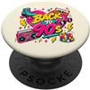 Funny Nineties 90s Costume Party Back to Back to 90s Nostalgia Roller Skate Boombox Cassette anni Novanta PopSockets PopGrip Adesivo