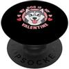 Irish Wolfhound Puppy Lover PS Il mio cane è il mio Valentine Irish Wolfhound. Paw Lover PopSockets PopGrip Adesivo