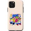 Funny Nineties 90s Costume Party Back to Custodia per iPhone 11 Pro Nastro a cassetta Boombox Roller Skate Cube vintage anni '90