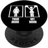 Cheer Captain And Cheerleader Gifts For Cheerleader Tua Mamma Mia Mamma Figlio Figlia Divertente Cheerleading PopSockets PopGrip Adesivo