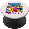 Funny Nineties 90s Costume Party Back to Back to 90s Nostalgia Roller Skate Boombox Cassette anni Novanta PopSockets PopGrip Adesivo