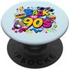 Funny Nineties 90s Costume Party Back to Back to 90s Nostalgia Roller Skate Boombox Cassette anni Novanta PopSockets PopGrip Adesivo