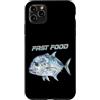 Giant Trevally GT Fishermen Humor Custodia per iPhone 11 Pro Max Fast Food Giant Trevally GT Fisherman divertente gioco di parole di pesca