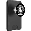 Y2K 90s Cat Tomcat Kitten Pixel Art Pixel 90s Y2K Scary Cat Tomcat è spaventato sotto la coda stellata PopSockets PopWallet per MagSafe