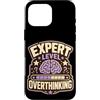 Jimbeels Custodia per iPhone 16 Pro Max Expert Level Overthinking Umorismo agenda