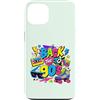 Funny Nineties 90s Costume Party Back to Custodia per iPhone 13 Back to 90s Nostalgia Roller Skate Boombox Cassette anni Novanta