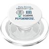 School Psychologist Mental Health Data-Driven Empathy-Led School Psychologist Brain Graphic PopSockets PopGrip per MagSafe
