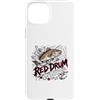 Saltwater Redfish Angler Coastal Inshore Custodia per iPhone 15 Plus Red Drum Urban Pesca Costiera Scorfano Schizzo