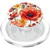 Watercolour Fashion Shadez Splendido romantico papaveri rossi fiori arancioni estate PopSockets PopGrip per MagSafe