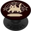 Y2K 90s Cat Tomcat Kitten Pixel Art Pixel 90s Y2K Scary Tomcat Cat è spaventato sotto la coda stellata PopSockets PopGrip Adesivo