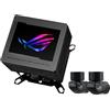 ASUS ROG RYUJIN III WB, Sistema di Raffreddamento ad Acqua, Nero | Cooler con Design ad Anello Aperto, Water Block Asetek con 178 Alette di Micro-Raffreddamento, Schermo LCD da 3,5 a Tema ROG