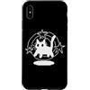 Y2K 90s Cat Tomcat Kitten Pixel Art Custodia per iPhone XS Max Pixel 90s Y2K Scary Cat Tomcat è spaventato sotto la coda stellata