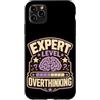 Jimbeels Custodia per iPhone 11 Pro Max Expert Level Overthinking Umorismo agenda