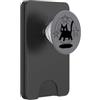 Y2K 90s Cat Tomcat Kitten Pixel Art Pixel Y2K 90s Scary Cat Tomcat è spaventato sotto la coda stellata PopSockets PopWallet per MagSafe
