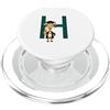 Timowo Studio Giraffa Diploma Lettera H Alfabeto Animale PopSockets PopGrip per MagSafe
