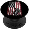 Grandio Design Archery Archer Bow And Ar Bowhunter USA Flag Hunter Archer Tiro con l'arco Bowhunting Man PopSockets PopGrip Adesivo