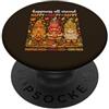 Whimsical Autumn Harvest Apparel Tre gnomi autunnali Zucca Patch Apple Sidro Mais Autunno PopSockets PopGrip Adesivo