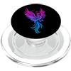 On Point LGBT Styles Bisexual Phoenix Bird Bi Pride Flag Rising From Ashes PopSockets PopGrip per MagSafe