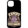 Jimbeels Custodia per iPhone 15 Plus Expert Level Overthinking Umorismo agenda