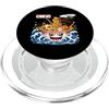 Japanese Ramen Graphic Noodles For Men W Kaiju Ramen Grande Onda Giapponese Noodle Amante Mostro Anime PopSockets PopGrip per MagSafe