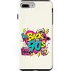Funny Nineties 90s Costume Party Back to Custodia per iPhone 7 Plus/8 Plus Cube per pattini a rotelle Boombox, stile retrò, stile vintage, anni '90