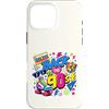 Funny Nineties 90s Costume Party Back to Custodia per iPhone 16 Pro Max Cube per pattini a rotelle Boombox, stile retrò, stile vintage, anni '90