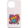 Funny Nineties 90s Costume Party Back to Custodia per iPhone 13 Pro Max Retro Back to 90s Cassette Boombox Roller Skate Cube