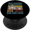 Australian Shepherd Dog Dad Ever Beard B Best Bearded Beer Loving Dog Dad Ever Australian Shepherd PopSockets PopGrip Adesivo