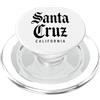 NorCal Tee Co Spiaggia di Santa Cruz, California, Foresta retrò, NorCal Surf 831 PopSockets PopGrip per MagSafe