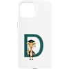 Timowo Studio Custodia per iPhone 15 Giraffa Diploma Lettera D Alfabeto Animale