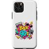 Funny Nineties 90s Costume Party Back to Custodia per iPhone 11 Pro Cube per pattini a rotelle Boombox, stile retrò, stile vintage, anni '90