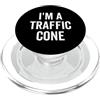 Fraxoweb Costume divertente per Halloween con scritta I'm A Traffic Cone - Per adulti e bambini PopSockets PopGrip per MagSafe