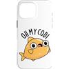Punny Bone Custodia per iPhone 16 Pro Max Oh My Cod Divertente Pesce Pun
